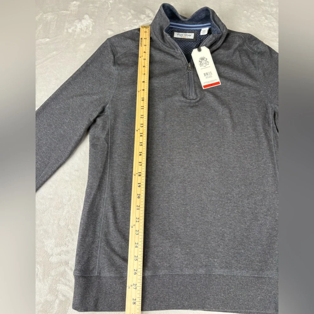English Laundry Quarter Zip‎ Pullover Men’s Sweater Medium Gray NWT